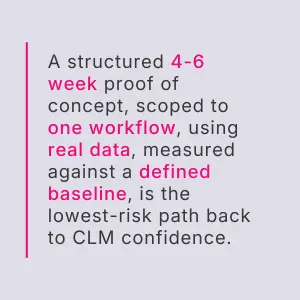 CLM trust and recovery