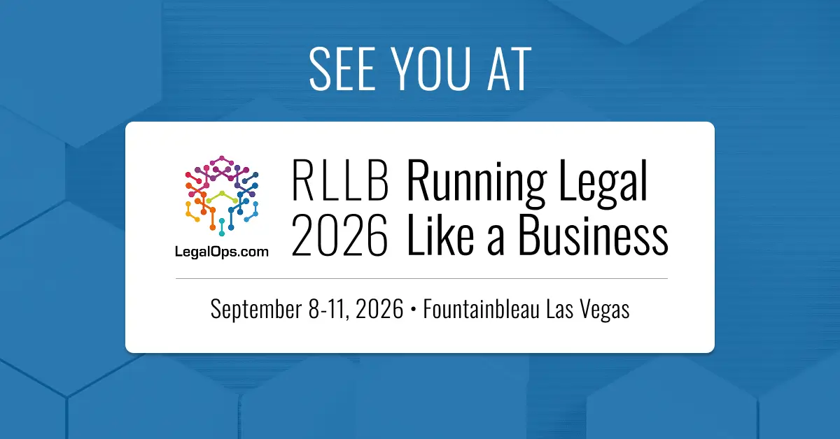 Running Legal Like a Business 2026 event graphic