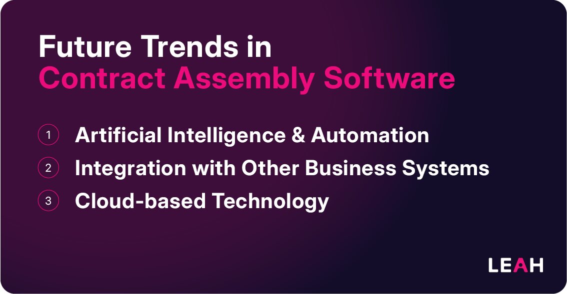Future Trends in Contract Assembly Software