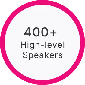 400+ High-level speakers
