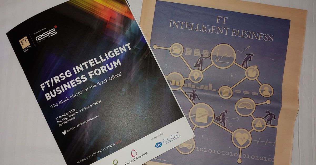 Debrief: FT Intelligent Business Forum & Research