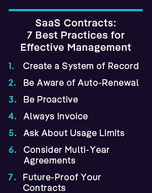 SaaS Contracts: 7 Best Practices for Effective Management
