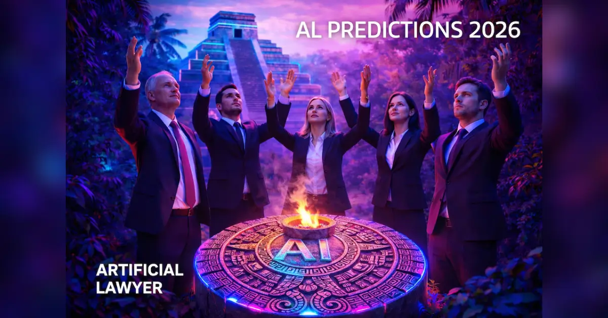 Artificial Lawyer: Artificial Lawyer Predictions 2026