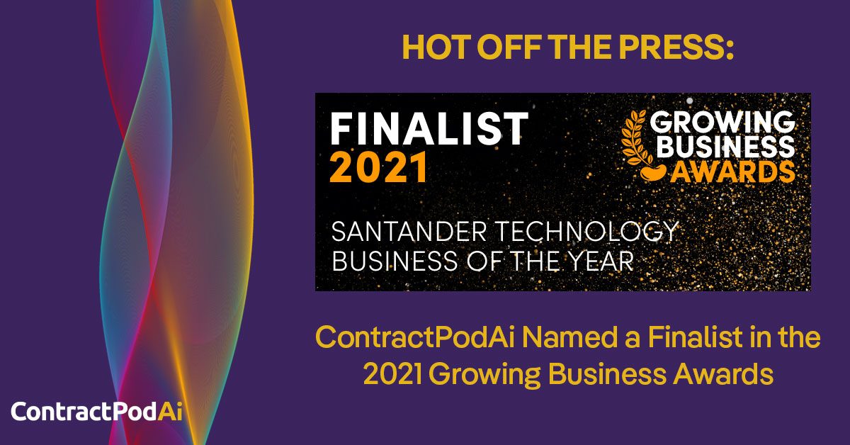 ContractPodAi Named a Finalist in the 2021 Growing Business Awards